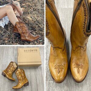 BED STU LANCY Western Boots In TAN GLAZE | Size 8.5